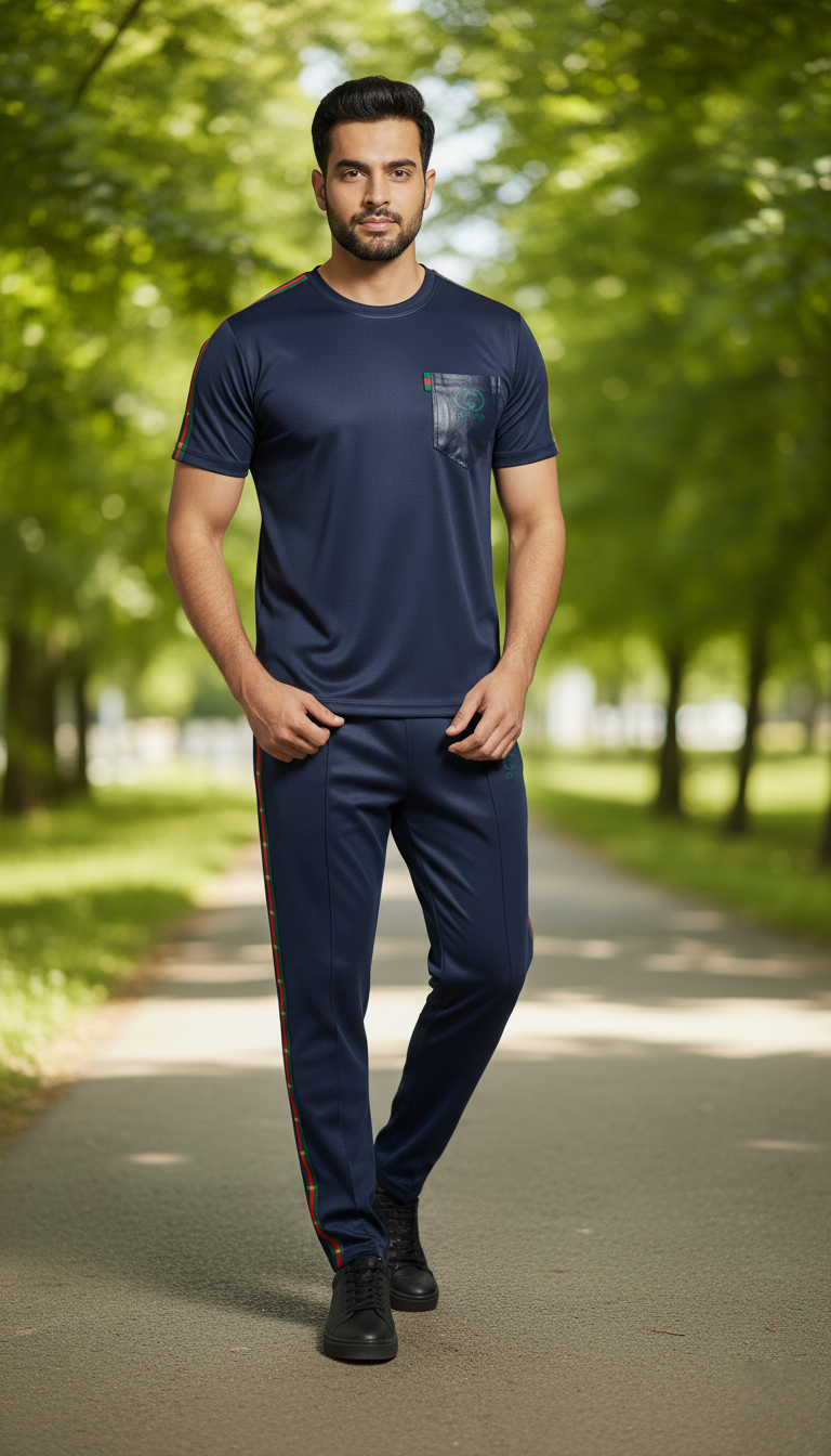 ๐ฅ Menโs Summer Micro Polyester Tracksuit | Lightweight โ๏ธ | Breathable ๐โโ๏ธ | Stylish Activewear Set ๐ช